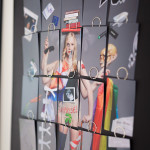 Blauer Abend Bild Collage Mosaik