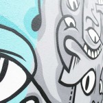 Kleine Fische Agentur Oneline Innenhof Graffiti Illustration