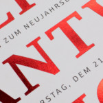 Sparkasse Leverkusen Detailansicht Neujahrseinladung
