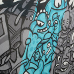 Kleine Fische Kontakt Online Wonder Illustration Graffiti Innenhof